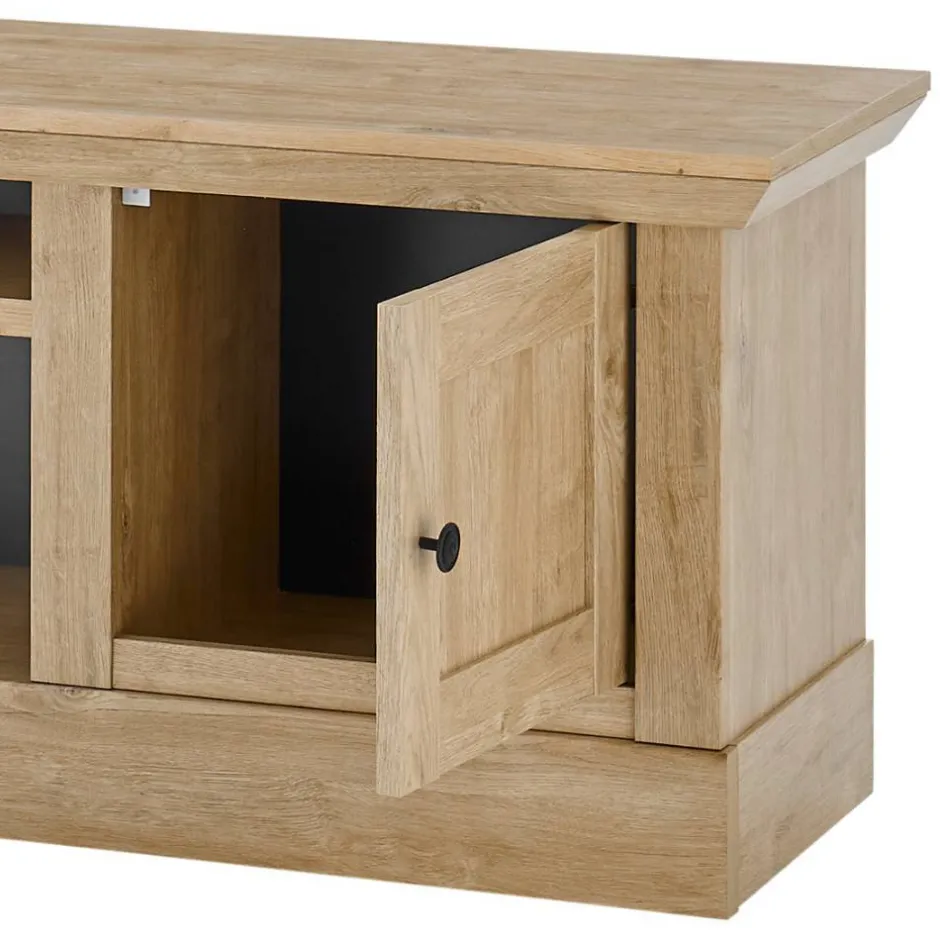 Wohnen Landhaus-TV-Lowboard in Eiche Gold - Hengas