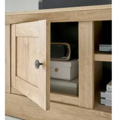 Wohnen Landhaus-TV-Lowboard in Eiche Gold - Hengas