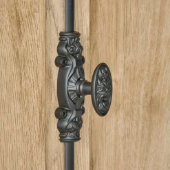 Wohnen Landhaus-Vitrinenschrank in Eiche Gold - Hengas