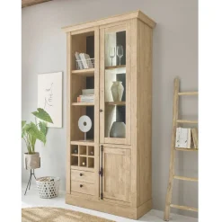 Wohnen Landhaus-Wohnwand Set - Hengas (vierteilig)