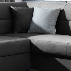 L-Design Funktionscouch in Dunkelgrau - Silecta^Wohnen Online