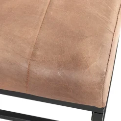 Wohnen Leder Polsterbank in Braun - Eccossi