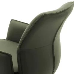 Wohnen Leder-Barstühle mit Armlehnen - Asca (2er Set)