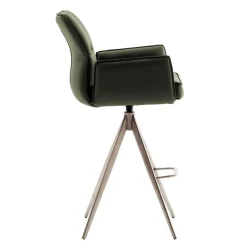 Wohnen Leder-Barstühle mit Armlehnen - Asca (2er Set)