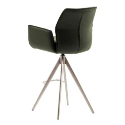 Wohnen Leder-Barstühle mit Armlehnen - Asca (2er Set)