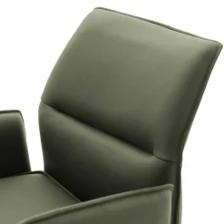 Wohnen Leder-Barstühle mit Armlehnen - Asca (2er Set)