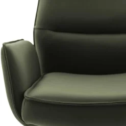 Wohnen Leder-Barstühle mit Armlehnen - Asca (2er Set)