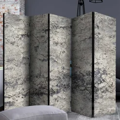 Leinwand Paravent in Steinoptik Grau - Contessa^Wohnen Online