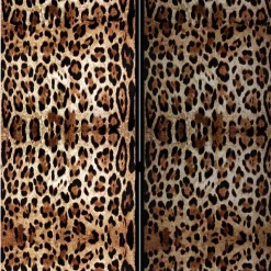 Kinder Wohnen Leinwand Raumteiler mit Leopardenmuster - Castillo