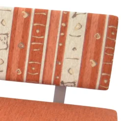 L-Form Eckbank in Orange und Eiche Natur - Cheze^Wohnen Best