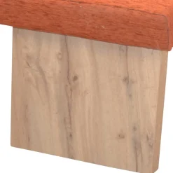 L-Form Eckbank in Orange und Eiche Natur - Cheze^Wohnen Best