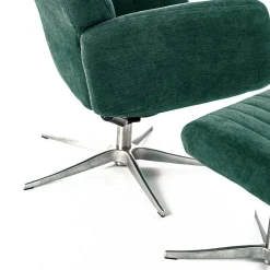 Wohnen Liegesessel & Hocker in Petrol Blau - Arizona (zweiteilig)