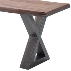 Live Edge Esszimmerbank in Walnuss Braun - Cary^Wohnen Discount