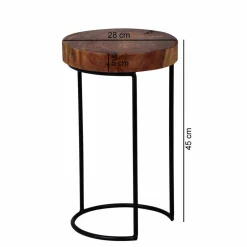 Wohnen Loft Design Beistelltischchen Bebevos rustikal