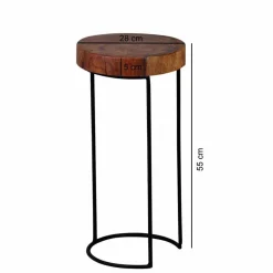 Wohnen Loft Design Beistelltischchen Bebevos rustikal