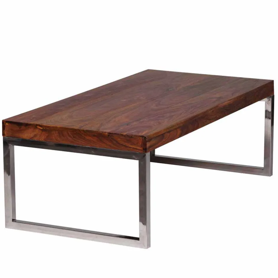 Loft Design Couchtisch Jimena mit Holz und Metall^Wohnen Discount