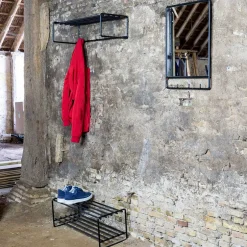 Wohnen Loft Design Flur Set in Schwarz - Creemas (dreiteilig)