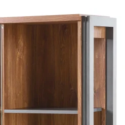 Loft Design Highboard im Eiche dunkel Dekor und Schwarz - Rompira^Wohnen Clearance