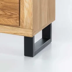 Wohnen Loft TV Unterschrank in Wildeiche teilmassiv - Arello