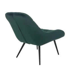 Wohnen Lounge Samtstuhl in Dunkelgrün - Tomjan