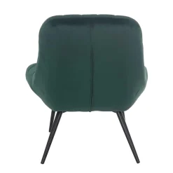 Wohnen Lounge Samtstuhl in Dunkelgrün - Tomjan