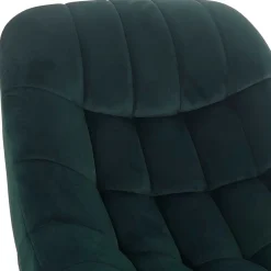 Wohnen Lounge Samtstuhl in Dunkelgrün - Tomjan