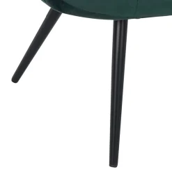 Wohnen Lounge Samtstuhl in Dunkelgrün - Tomjan