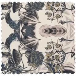 Wohnen Lounge Sessel aus Samt mit floralem Dessin - Rosco