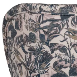 Wohnen Lounge Sessel aus Samt mit floralem Dessin - Rosco