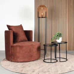 Lounge Sessel in Rost Braun - Plane^Wohnen Sale