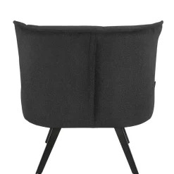 Lounge Sessel mit Hocker in Anthrazit - Mook (zweiteilig)^Wohnen Best