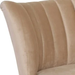 Wohnen Loungesessel in Beige und Buche Natur - Lianzo