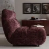 Loungesessel in Violett Chenille - Kavos^Wohnen Outlet