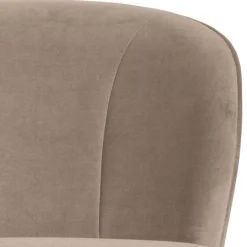 Loungestuhl aus Samt in Khaki - Griffina^Wohnen Best