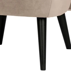 Loungestuhl aus Samt in Khaki - Griffina^Wohnen Best