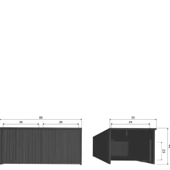 Wohnen Lowboard in Eiche Natur - Banyo