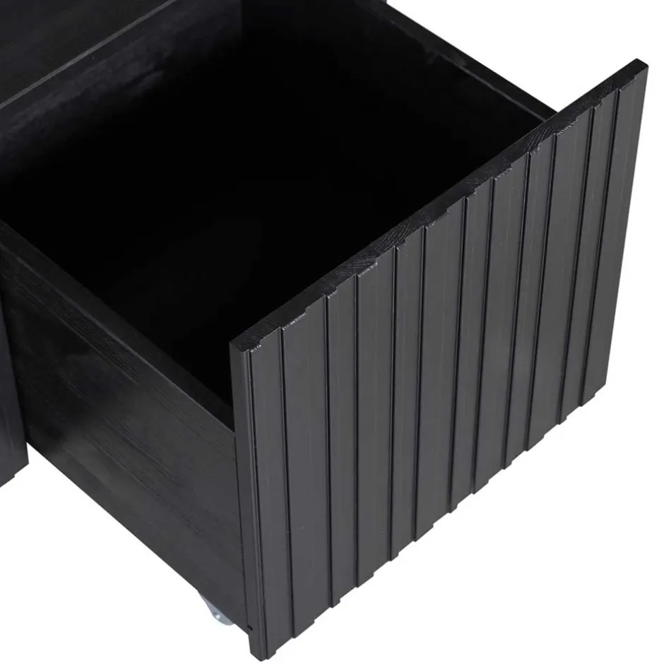 Lowboard in Schwarz Kiefer - Gelvins^Wohnen New