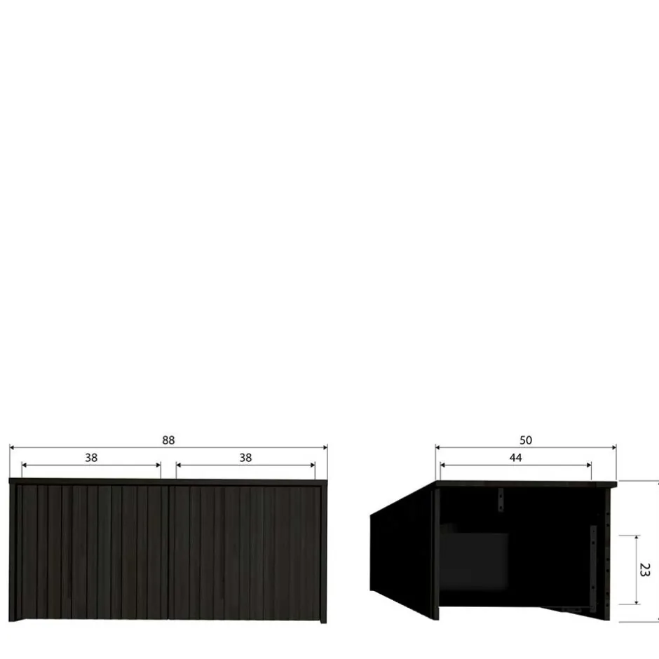 Lowboard in Schwarz Kiefer - Gelvins^Wohnen New