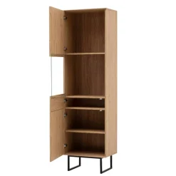 Wohnen Lowboard und Vitrine Set - Jaskin (zweiteilig)