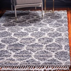 Läufer mit Fransen und Kachelmuster - Kalabria^Wohnen