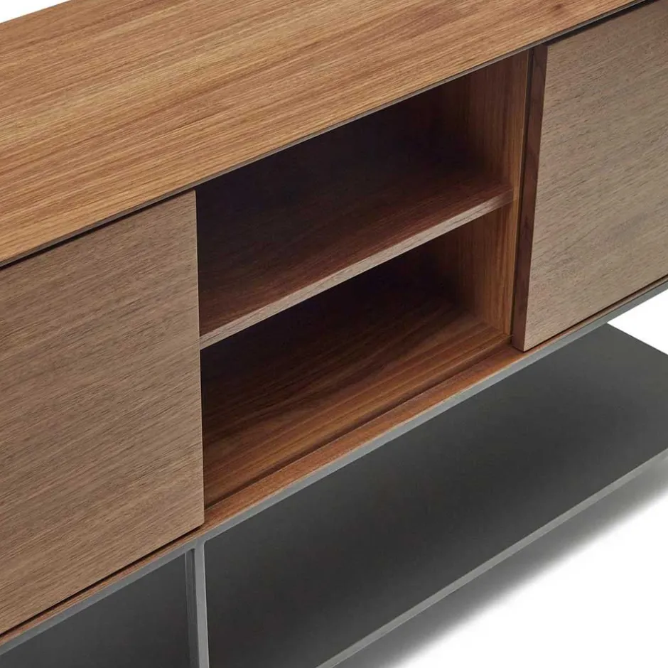 Wohnen Luftig gestaltetes Sideboard in Nussbaum - Milena