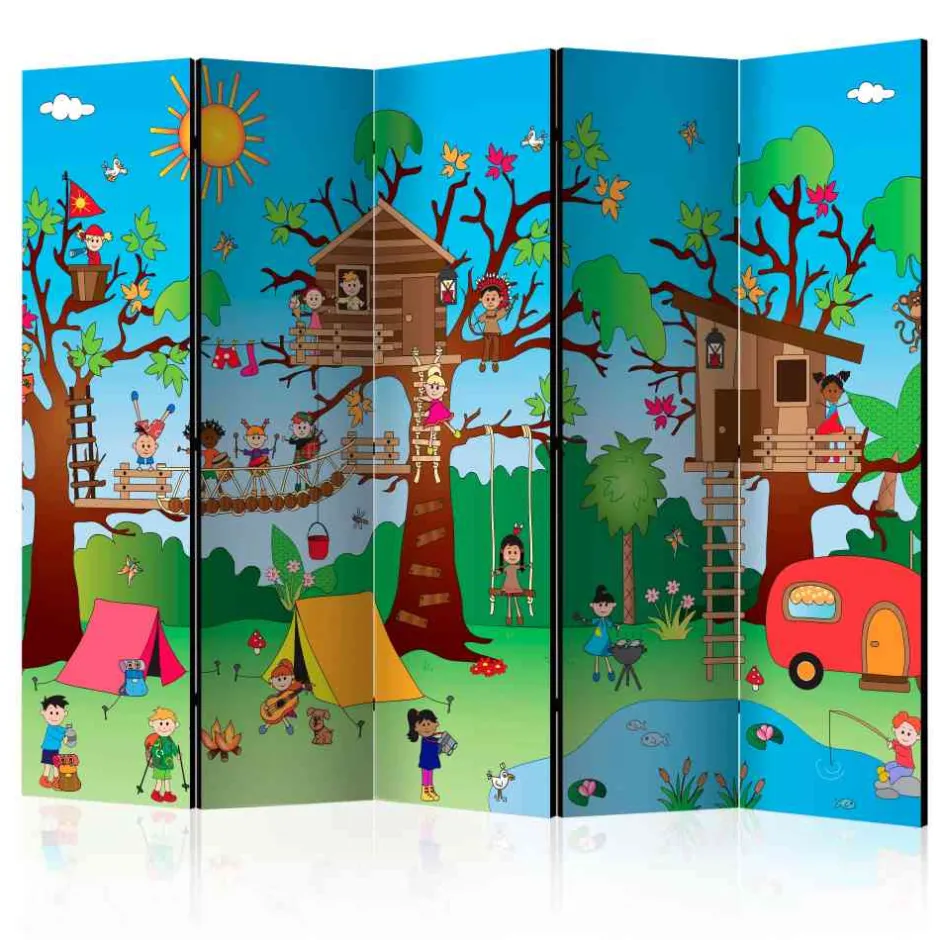 Lustig bedruckter Paravent für Kinder - Zytruma^Wohnen Online