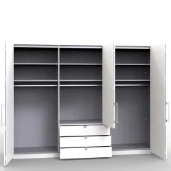 3m Topp Kleiderschrank 3-türig mit Spiegel - Vaclyn^Wohnen Discount