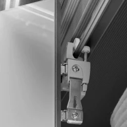 3m 4-türiger Kleiderschrank in Weiß Glasfront - Cara^Wohnen New