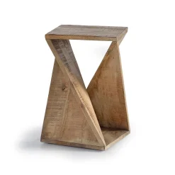 Mangoholz Beistelltisch im Sanduhr Design - Cooba^Wohnen Discount