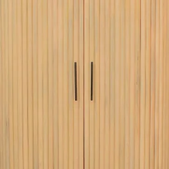 Wohnen Mangoholz Schrank in Lamellenoptik - Dorian