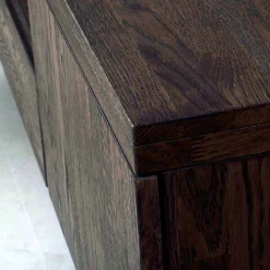 Wohnen Markantes Retro TV Board aus Eiche dunkel - Vedraza