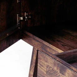 Wohnen Markantes Retro TV Board aus Eiche dunkel - Vedraza