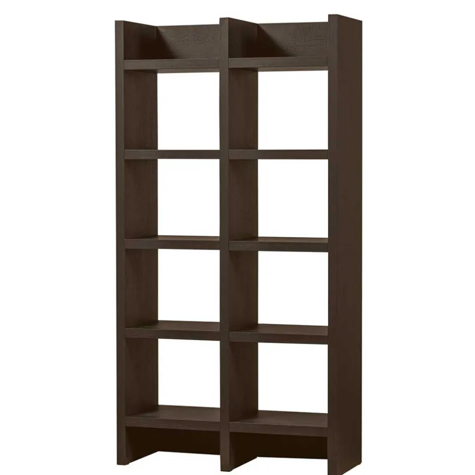 Wohnen Markantes Standregal in Dunkelbraun - Belpasso