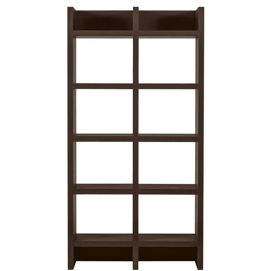 Wohnen Markantes Standregal in Dunkelbraun - Belpasso